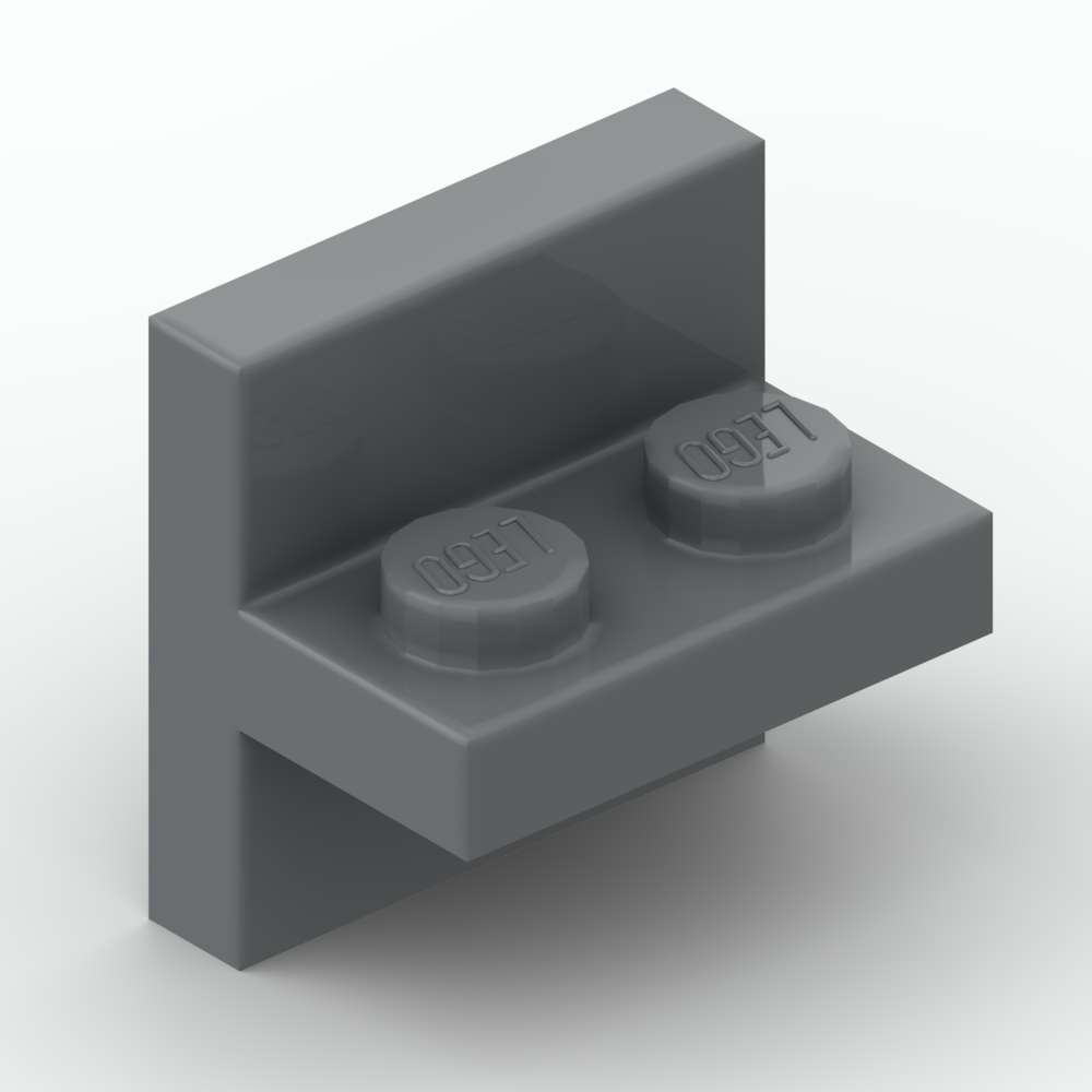 LEGO® Support Perpendiculaire / Bracket 2 x 2 – 1 x 2 Centré – 41682 –  Medium Stone Gray