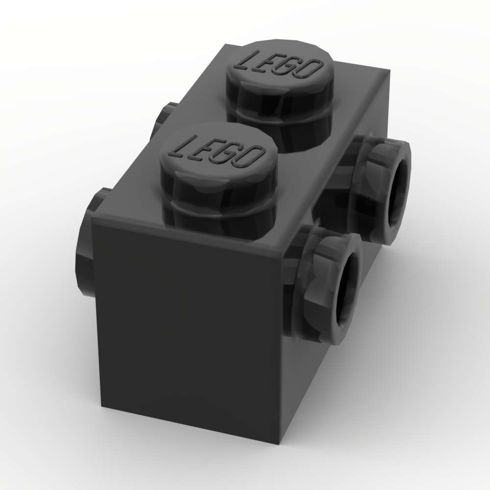 LEGO® Support Perpendiculaire / Bracket 2 x 2 – 1 x 2 Centré – 41682 –  Medium Stone Gray