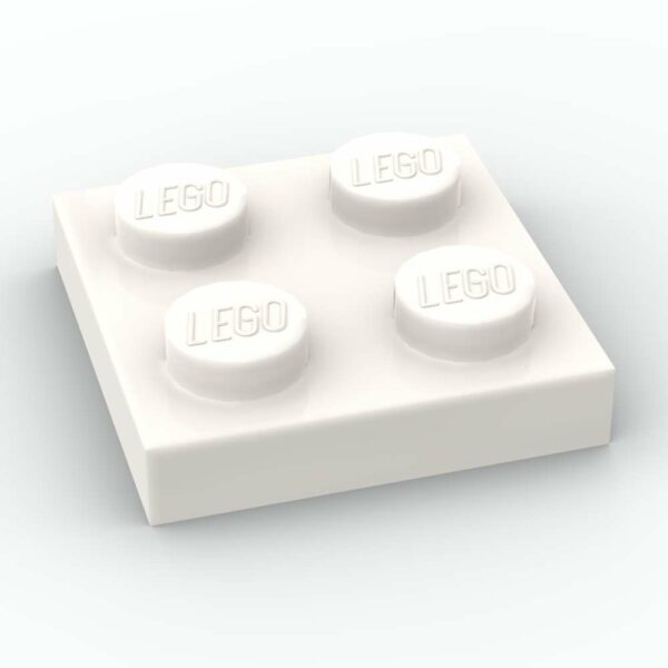 LEGO® Plaque 2 x 2 - Blanc
