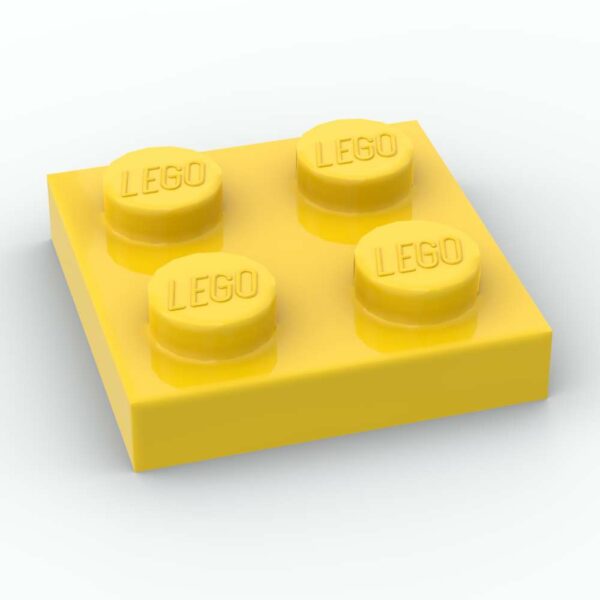 LEGO® Plaque 2 x 2 - Jaune