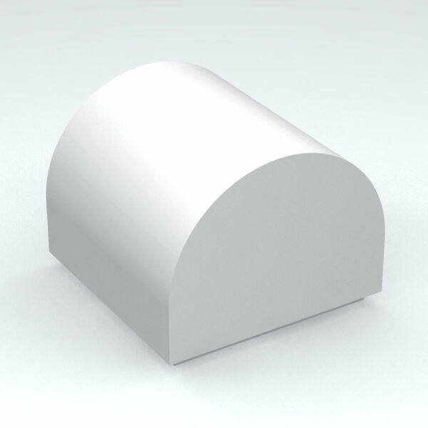 LEGO® Pente Courbe 1 x 1 Double - 49307 - Blanc