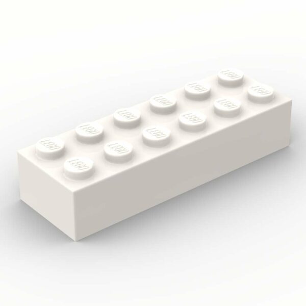LEGO® Brique 2 x 6 - 2456 - Blanc