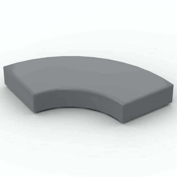 LEGO® Tuile Ronde 2 x 2 1/4 de cercle "Macaroni" 27925 - Dark Stone Gray