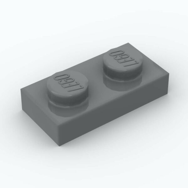 LEGO® Plaque 1 x 2 - 3023 - Dark Stone Gray