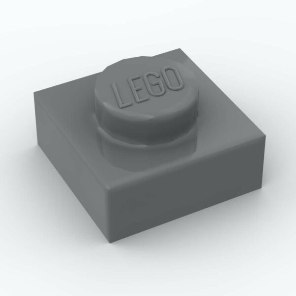 LEGO® Plaque 1 x 1 - 3024 - Dark Stone Gray