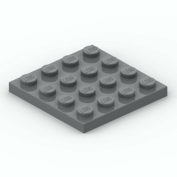 LEGO® Plaque 4 x 4 - 3031 - Dark Stone Gray