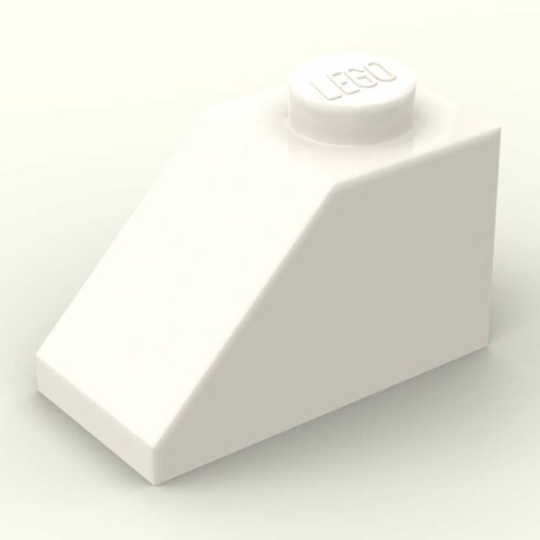 LEGO® Pente 45° 2 x 1 - 3040 - Blanc