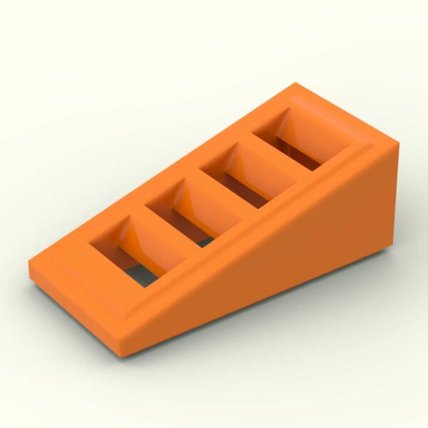 LEGO® Pente 18° 2 x 1 x 2/3 avec Grille - 61409 - Orange