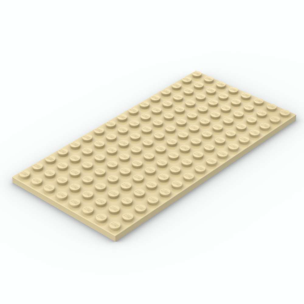 LEGO® Plaque 8 x 16 - 92438 - Beige