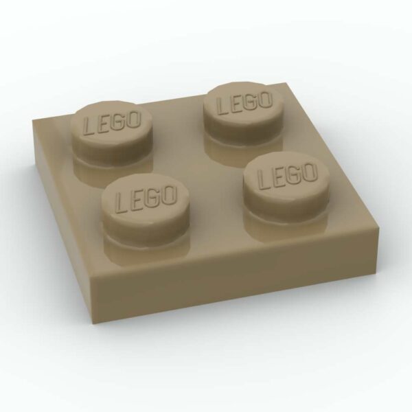 LEGO® Plaque 2 x 2 - 3022 - Beige Foncé