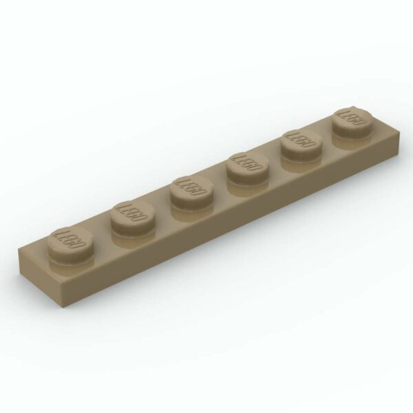 LEGO® Plaque 1 x 6 - 3666 - Beige Foncé