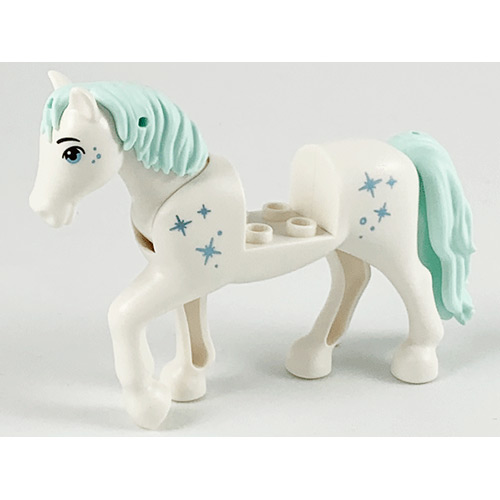 Lego® 67560, 82445pb02, 6402706 animal, petit cheval, poulain, poney, blanc