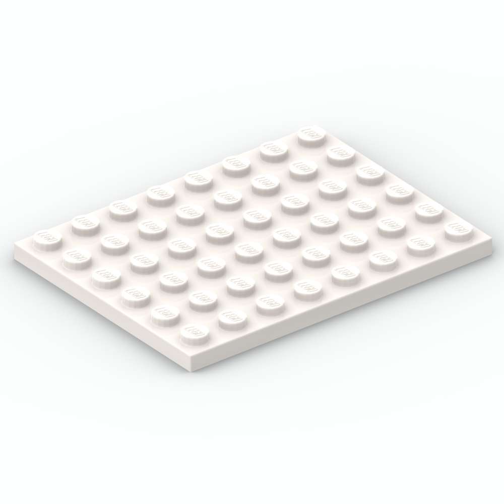LEGO® Plaque 6 x 8 - 3036 - Blanc