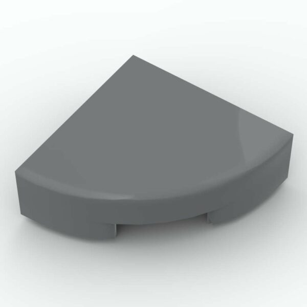 LEGO® Tuile Ronde 1 x 1 Quart de cercle - 25269 - Dark Stone Gray