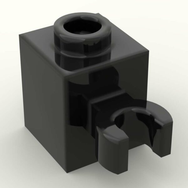 LEGO® Brique Modifiée 1 x 1 avec Clip Vertical - 60475b - Noir
