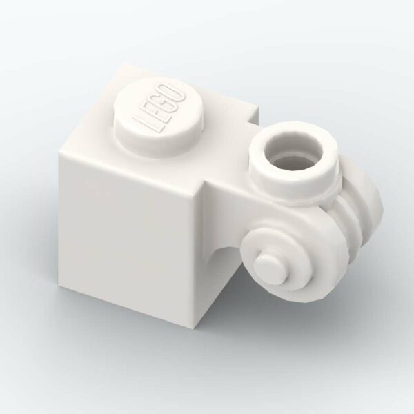 LEGO® Brique Modifiée 1 x 1 avec Ornement - 20310 - Blanc