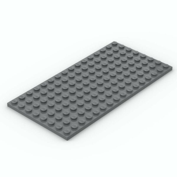 LEGO® Plaque 8 x 16  - 92438 - Dark Stone Gray