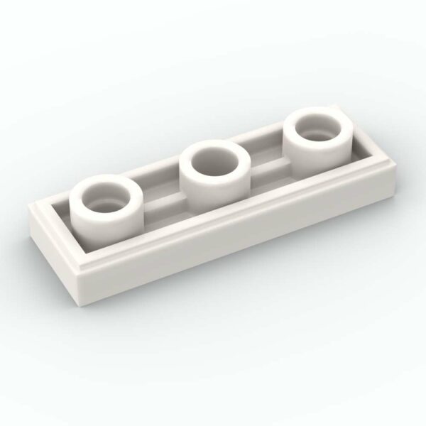 LEGO® Tuile Modifiée 1 x 3 inversée avec Trou au Centre - 35459 - Blanc