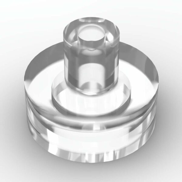LEGO® Tuile Ronde 1 x 1 avec Barre / Poignée / Support Pin - 20482 - Transparent