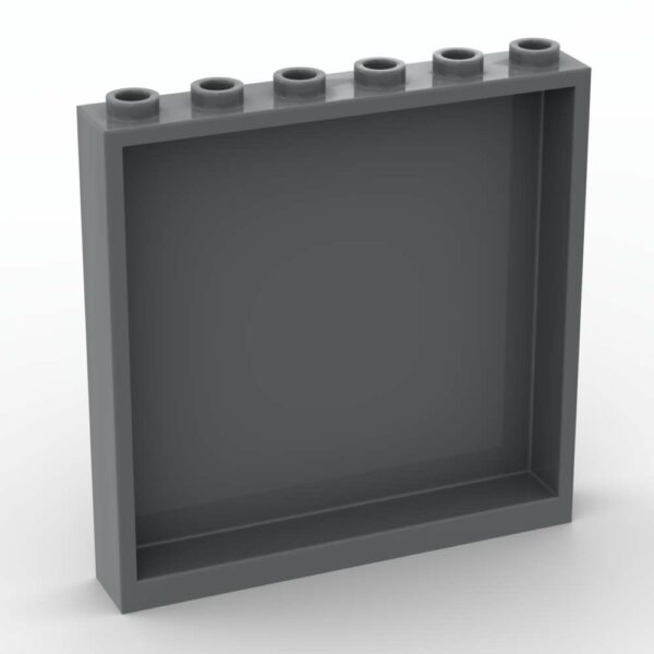 LEGO® Cloison / Mur 1 x 6 x 5 - 59349 - Dark Stone Gray