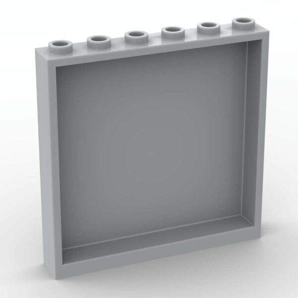 LEGO® Cloison / Mur 1 x 6 x 5 - 59349 - Medium Stone Gray
