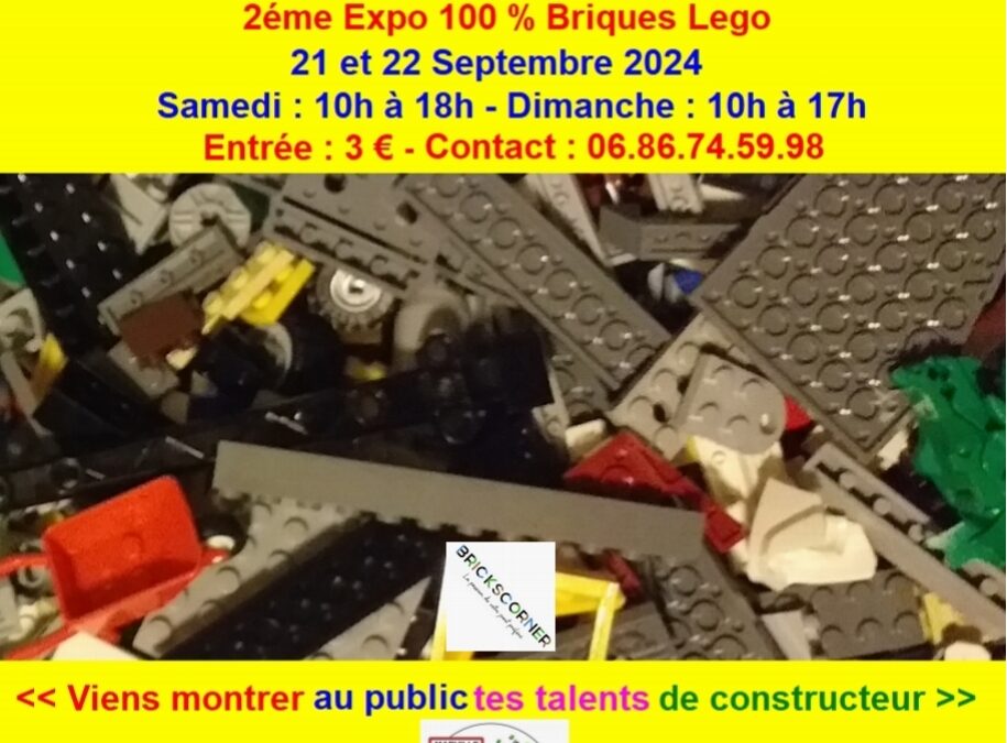 Brickscorner à l’Exposition LEGO® de Marville les 21 et 22 septembre 2024