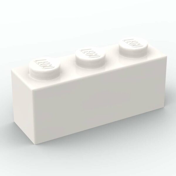 .LEGO ®Brique 1 x 3 - 3622 - Blanc