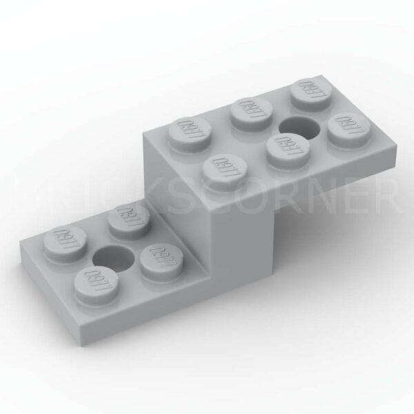 LEGO® Support Perpendiculaire / Bracket 5 x 2 x 1 1/3 - 11215 - Medium Stone Gray