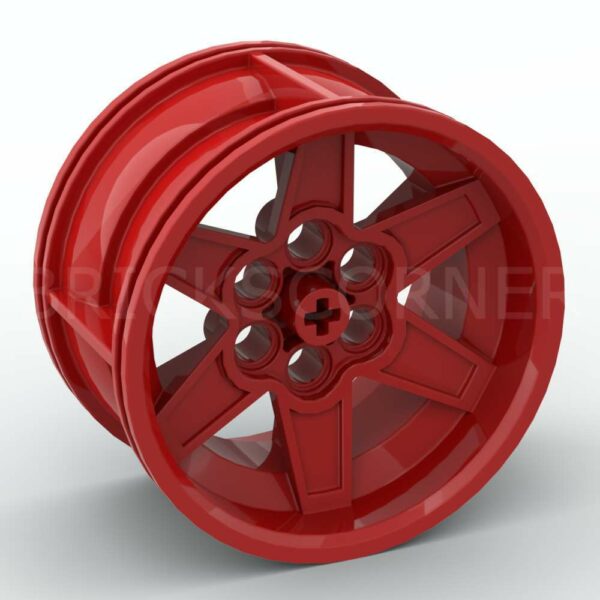 LEGO® Roue / Jante 56mm D. x 34mm - 15038 - Rouge