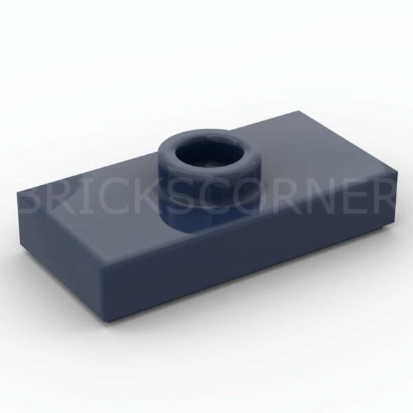 LEGO® Plaque Modifiée 1 x 2 avec Tenon au centre "Jumper" - 15573 - Bleu Foncé