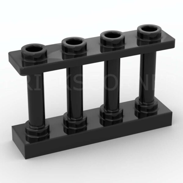 LEGO® Barrière 4 Barreaux - 15332 - Noir