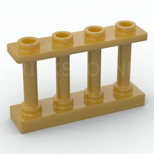 LEGO® Barrière 4 Barreaux - 15332 - Doré