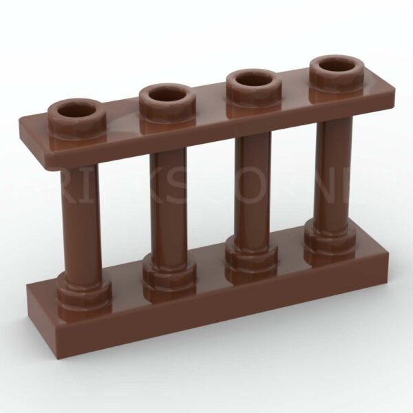 LEGO® Barrière 4 Barreaux - 15332 - Brun