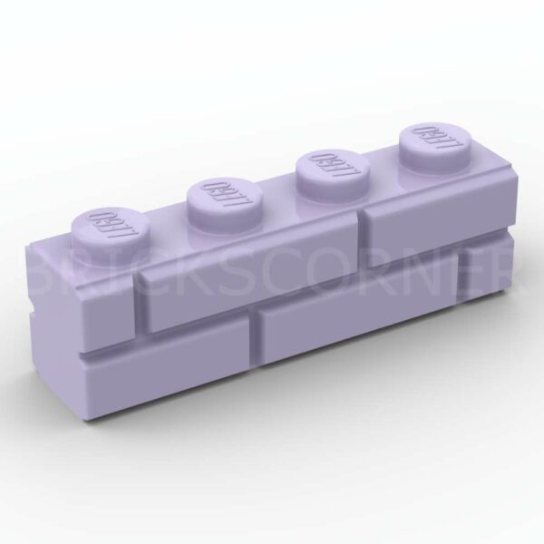 LEGO® Brique Modifiée 1 x 4 avec Profil Mur / Maçonnerie - 15533 - Lavande