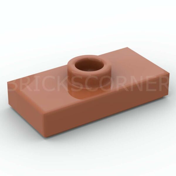 LEGO® Plaque Modifiée 1 x 2 avec Tenon au centre "Jumper" - 15573 - Orange Foncé