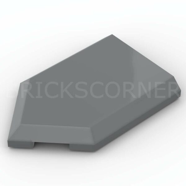 LEGO® Tuile Modifiée 2 x 3 Pentagone / Pointe - 22385 - Dark Stone Gray