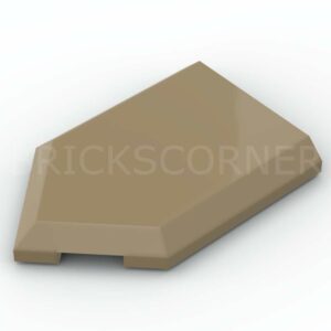 LEGO® Tuile Modifiée 2 x 3 Pentagone / Pointe - 22385 - Beige Foncé