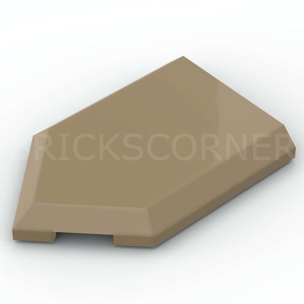 LEGO® Tuile Modifiée 2 x 3 Pentagone / Pointe - 22385 - Beige Foncé