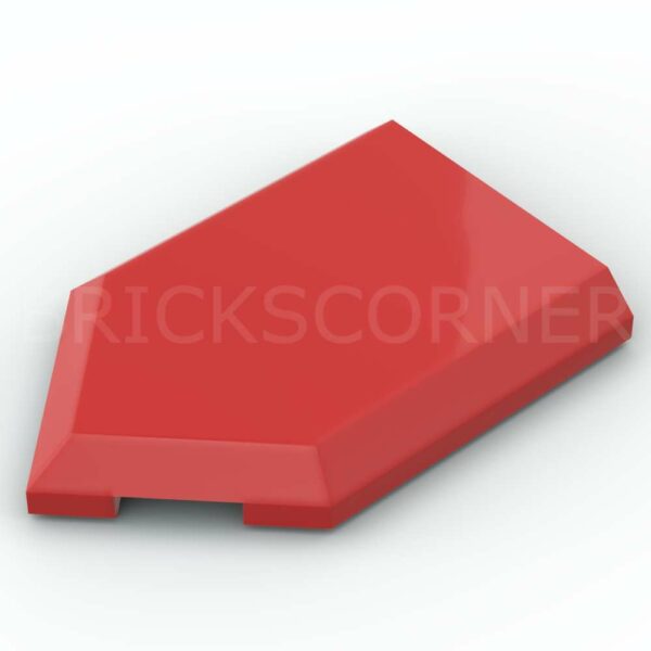 LEGO® Tuile Modifiée 2 x 3 Pentagone / Pointe - 22385 - Rouge