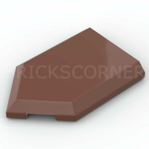 LEGO® Tuile Modifiée 2 x 3 Pentagone / Pointe - 22385 - Brun
