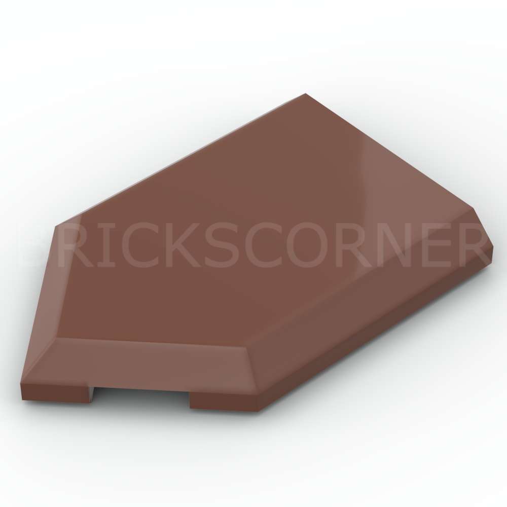 LEGO® Tuile Modifiée 2 x 3 Pentagone / Pointe - 22385 - Brun