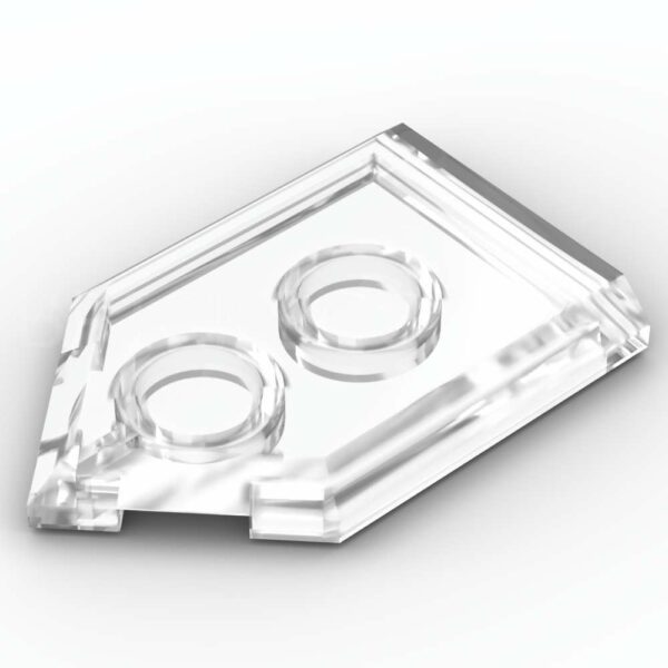 LEGO® Tuile Modifiée 2 x 3 Pentagone / Pointe - 22385 - Transparent