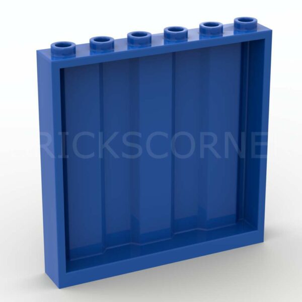 LEGO® Cloison / Mur 1 x 6 x 5 Ondulé - 23405 - Bleu