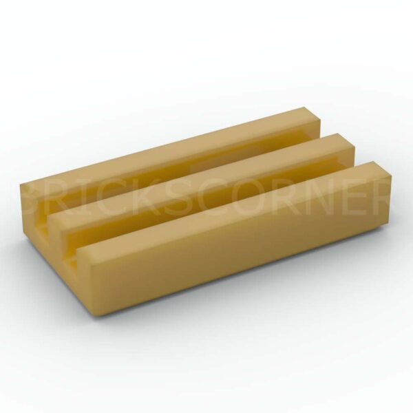 LEGO® Tuile Modifiée 1 x 2 Grille - 2412b - Doré