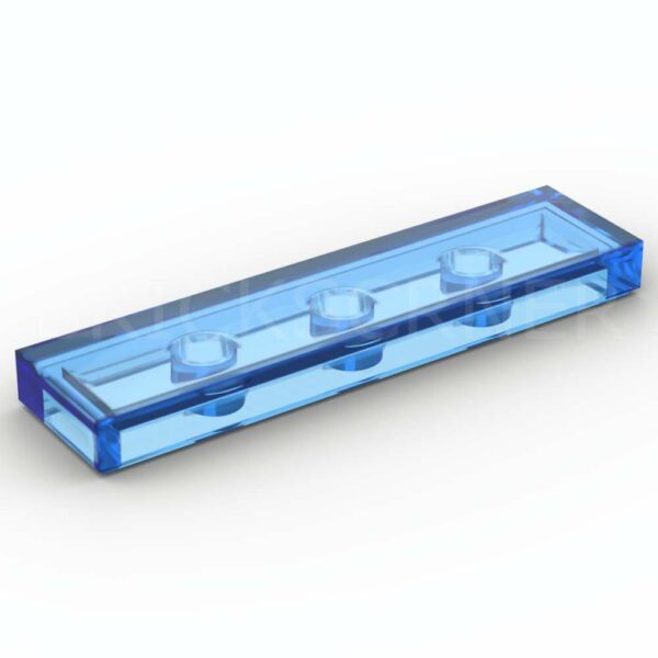LEGO® Tuile 1 x 4 - 2431 - Bleu Foncé Transparent