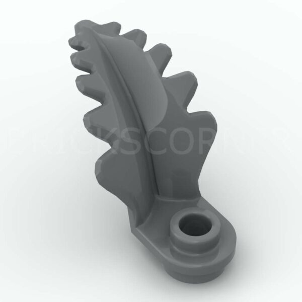 LEGO® Plante Fougère  sur Plaque Ronde 1 x 1 - 2682 - Dark Stone Gray