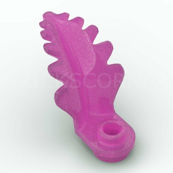 LEGO® Plante Fougère  sur Plaque Ronde 1 x 1 - 2682 - Rose Foncé Transparent Satin