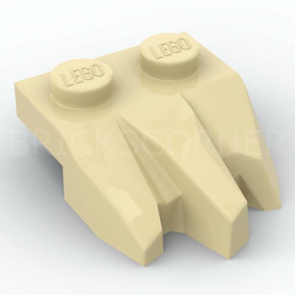 LEGO® Plaque Modifiée 1 x 2 Rocher / Patte à 3 Griffes - 27261 - Beige