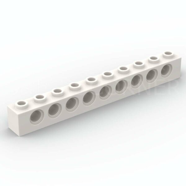 LEGO® Brique Technic 1 x 10 - 2730 - Blanc