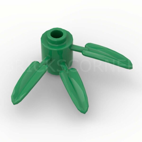 LEGO® Plante 1 x 1 avec 3 feuilles bambou - 30176 - Vert